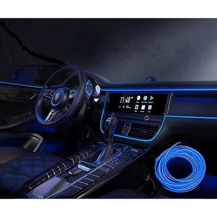 3m Bil Interiør Tilbehør Atmosfære Lampe Koldt Lys Linje DIY Dekorativ Instrumentbræt Konsol Auto LED Ambient Lys (Blå)