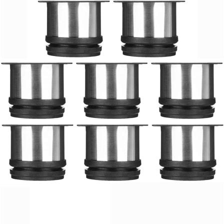 Set 8 kalustejalkaa, s dett v t keitti n jalat 50 mm/korkeus 5