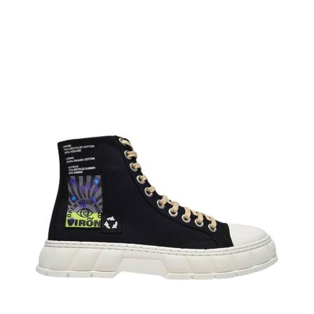 Virón 1982 Techno Canvas 99R Black Sneakers svart, unisex, unisex, Storlek: 38 EU