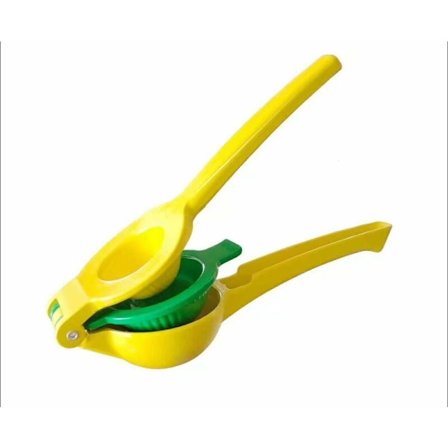 Citronpress - Manuell citruspress i aluminiumlegering för citron, lime, apelsin och alla fruktjuicer (gul)