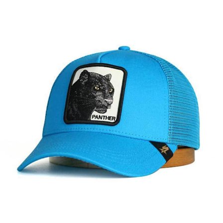 Black Panther Mesh Keps Baseball Keps Trucker Keps- Lake Blue