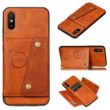 Xiaomi Redmi 9AT - Professional-kotelo korttitelineellä Ljusbrun