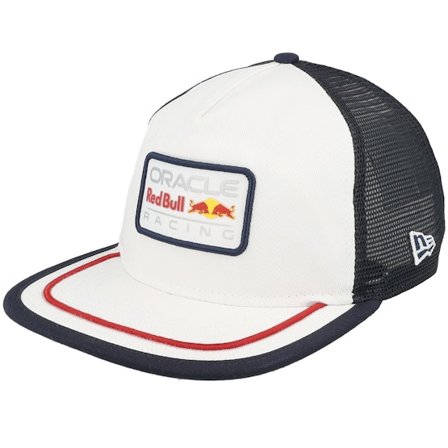 New Era - Motor Weiss Trucker Cap - Red Bull Racing F1 25 Retro Golfer White/Navy Trucker @ Hatstore