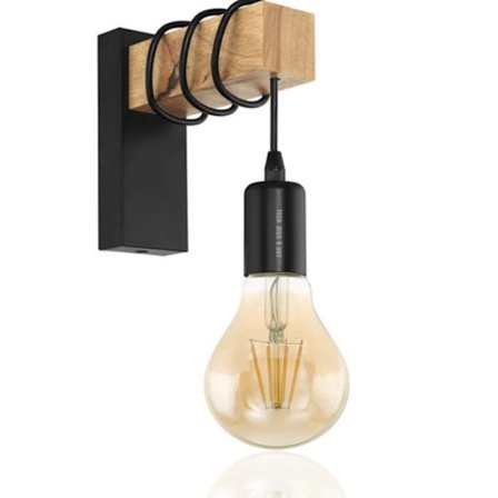 Väggapplik - TD - TOWNSHEND - Trä och stål - Svart - H21,5 cm