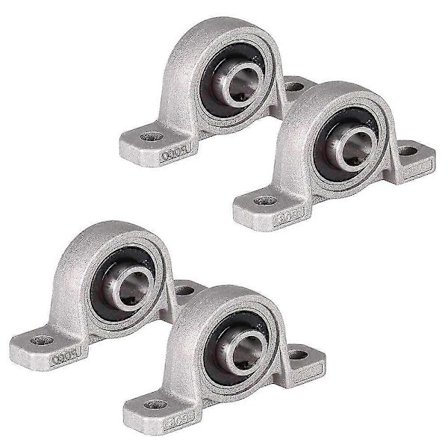 Set med 4 kullager zinklegering lagerblock 8mm/10mm