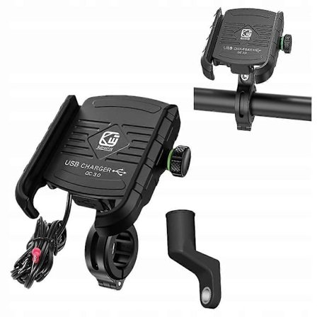 Mobiltelefonholder Motorsykkel Kewig Lader Qc 3.0