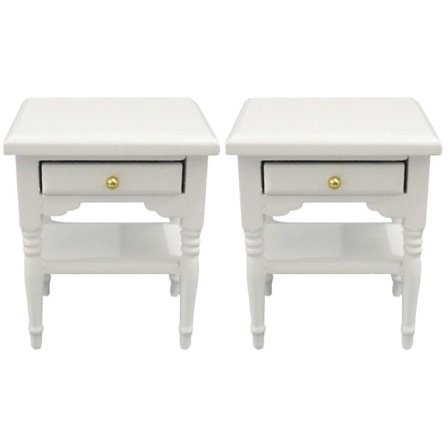 3 kpl Sängpöytä Lelut Lapsille Leikkipuuta Makuuhuoneen Kohtaus Leikki Koti Leikkikalu Koriste Mini Malli Koristeellinen Turkis 2 kpl