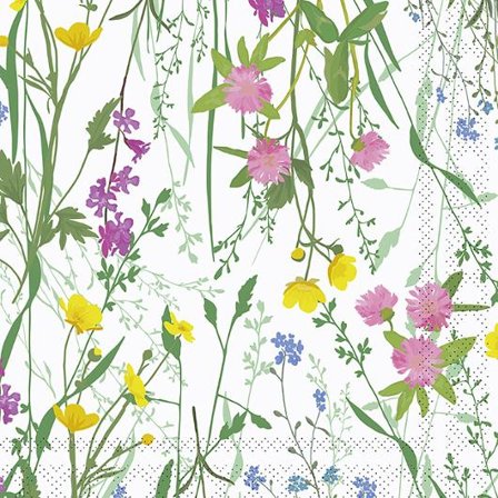 HUHTAMAKI Servett Flora 2-lags 33x33cm 20/fp - Lyreco - Kök och servering - Servetter och dukar - Servett - 2-lagers