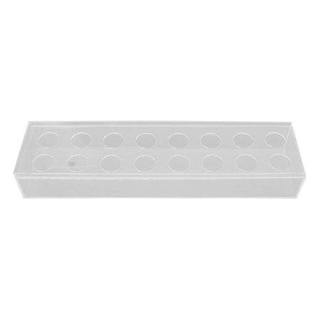 Kirkas akryylikukkamaljakko, jossa useita reikiä, tyylikäs koristeellinen pitkä suorakulmainen maljakko häihin, kodin ruokapöydän sisustukseen, 40 cm/