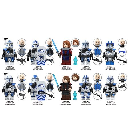 Star Wars Dukke Samle Dukke Mini Dukke 10PCS-501 Clone Trooper, Anakin Skywalker