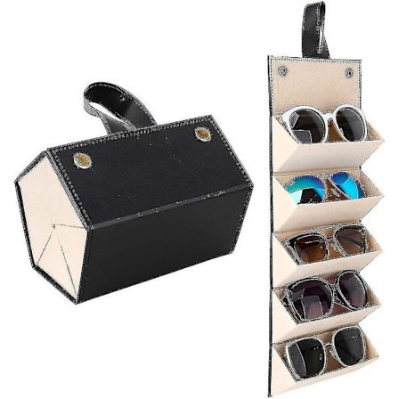 Solbriller Organizer 5/6 Sporer Reise Brille Etui Flere Par Briller Oppbevaringsboks Hengende Brilleholder