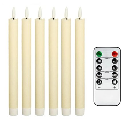 LED Ljus med Fjärrkontroll – 6-pack