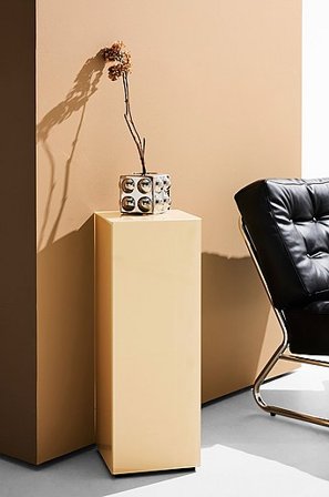 Jotex - Piëdestal Van Gekleurd Glas Crèmebeige Crèmebeige - Pop - Koop Pastill - Overig bij Jotex