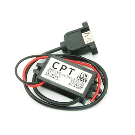 Hot tilbud til lav pris! 12V til 5V DC-DC Spændingsomformer Strømforsyningsadapter Spændingsregulator Let at bruge USB med Ører USB with ears-Glad