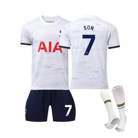 23/24 Tottenham Stadium Koti Lasten Jalkapallopaita Set Sukilla 7 SON M