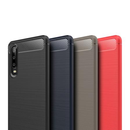 Stöttåligt Armor Carbon Tpu-skal Huawei P30 - Fler Färger Blå