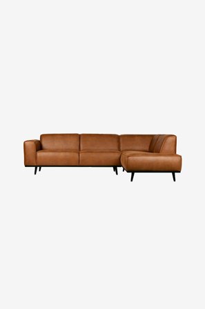 WOOOD - Hörnsoffa höger Statement - Brun - 4-sits soffor - Från Homeroom