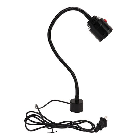 LED-værktøjslampe Magnetfod Fleksibel Svanehals 900LM Metal LED-maskinarbejdslampe US-stik 110‐220V