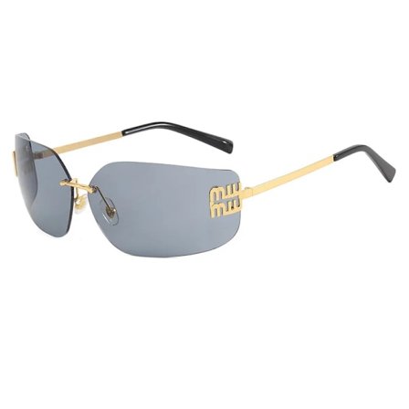 Nye personlige rammeløse vintage ins solbriller gatefoto mote metall solbriller fabrikkgrossist C4-XF13-