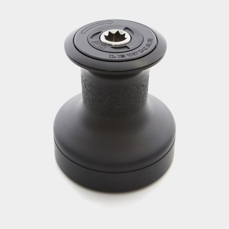 Winch d'écoute Lewmar EVO Sport 7, Alloy Black, 1 vitesse, aluminium