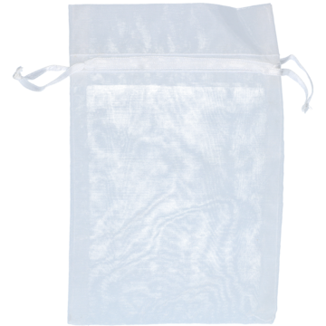 POSE ORGANZA 12,5X17CM HVIT