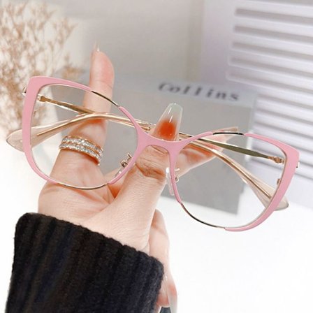 Anti-Blue Light Briller Overdimensjonerte briller ROSA