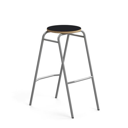 Barhocker ALTUS, H 790 mm, silber/anthrazit