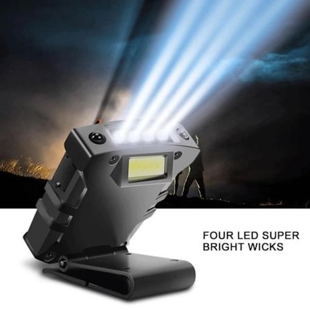 Lv.life Hodelykt Sensorisk Lys Markeringspenn LED Caps Clip Lys Hodemontert Hattbrem Lampe for Belysning