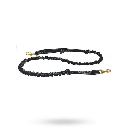 Zero DC - Zero DC Elastisk Kjørestrikk Svart - Opp til 10 kg - 2.7 m - Tekstilkobbel, Rullekobbel, Kjørestrikk, Lærkobbel & Øvrige hundekobbel på 