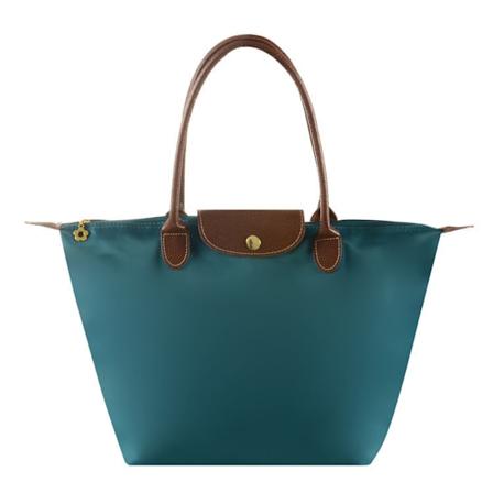 Uusi muoti suuri kapasiteetti naisten olkalaukku Dumpling-laukku Nylon-olkalaukku Äitiyslaukku Naisten rantakassi Naisten laukku Dark Green Small Size