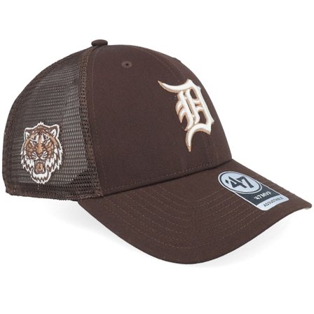 47 Brand - MLB Braun trucker Cap - Detroit Tigers Branson Sure Shot Mvp Brown Trucker @ Hatstore