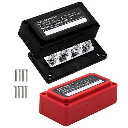 300A Samleskinne Kraftigt Modul Design Strømfordelingsblok Vandtæt Samleskinneboks med 4x M10 3