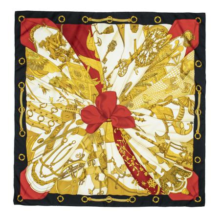 Hermès Vintage, Pre-owned Scarf Zwart, Dames, Maat:ONE Size