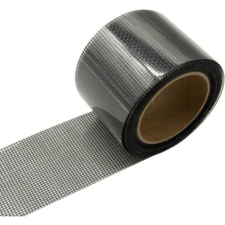 (svart) 1 rulle, 5 cm * 200 cm, insektsnät reparationskit, fönster och