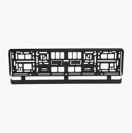 Registreringsskylthållare blank svart - Biltema