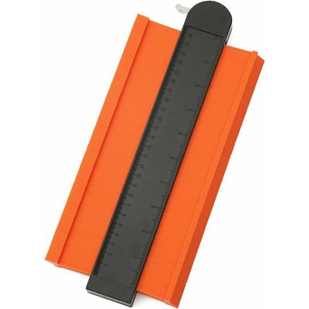 Kontur Gauge, Bred Kontur Duplikerings Gauge med Lås Kopiering Uregelmæssige Former Sporing Skabelon Måleværktøj (10 Tommer)