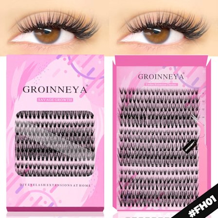 GROINNEYA DIY Ögonfransförlängningskit Individuella Fransar Kluster Faux Mink Ögonfransförlängning Mix set med Franslim och Försegling Makeup