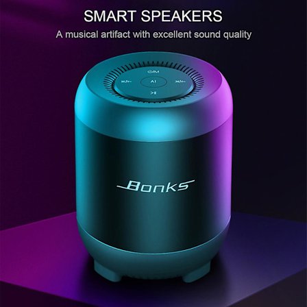 Portabel BT-högtalare med handsfree-samtal för surfplatta, dator och smartphone