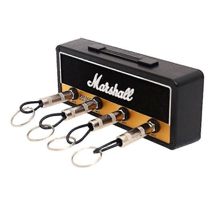 For Jack Rack Vintage Gitarrförstärkare Nyckelnyckelhängare Väggmontering (1 st - svart)