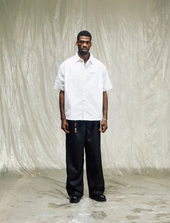 Isnurh Isnurh Basement Relax Short Sleeve Shirt - White - S