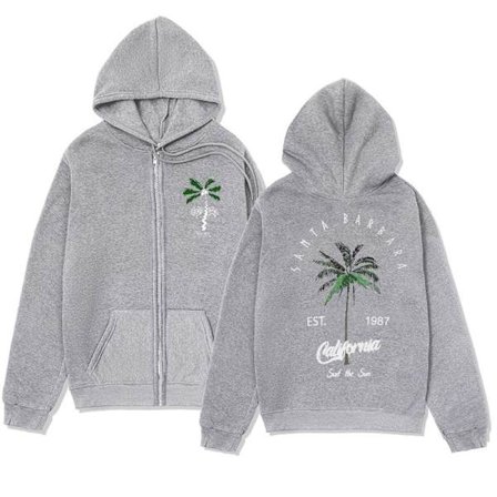 Mote Zip Up Hettegensere Dame Høst Langermet Topper Løs Hette Skjorte Harajuku Y2K Klær Dame Genser Jakke