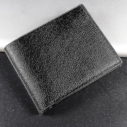 Herre Lommebok Ekte Lær Lommebøker For Menn Svart