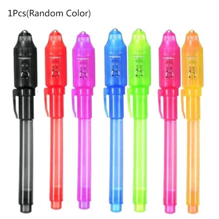 Invisible Ink Penna med UV-ljus Rolig aktivitet Underhållning Party Favors Giveaways Xmas Goody Bag Stuff för barn Vuxna