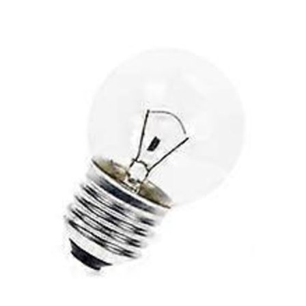 Ampul 24 V 25 W E27 Kugleformet Diam. 45 x 75 mm