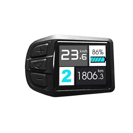 LCD TFT UKC3 Display Hastighet Batteritid Indikator for Elektrisk Sykkel 24V 36V 48V Motor Konvertering