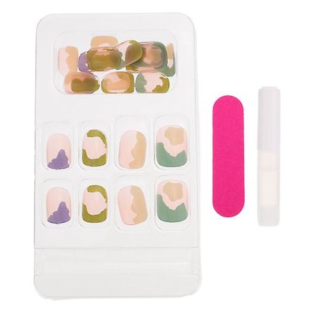 24 stk. Fuld Dækkende Falske Negle Tips Aftagelige Diy Falske Negle Genanvendelige Falske Negle