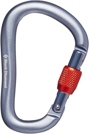 Black Diamond Rocklock Screwgate Carabiner Gray