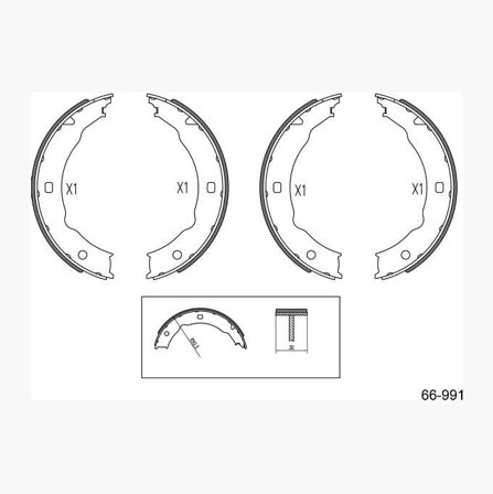 Biltema - Håndbremseskosett