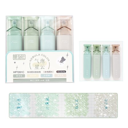 1Set 4 Färg Fine Flash Markers Painting Maker Brevpapper