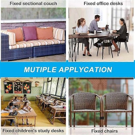 Havemøbelklemmer Anti-Deformerede Rattan Møbelstik til Udendørs Sofa Plastikklemmer Wic_jar